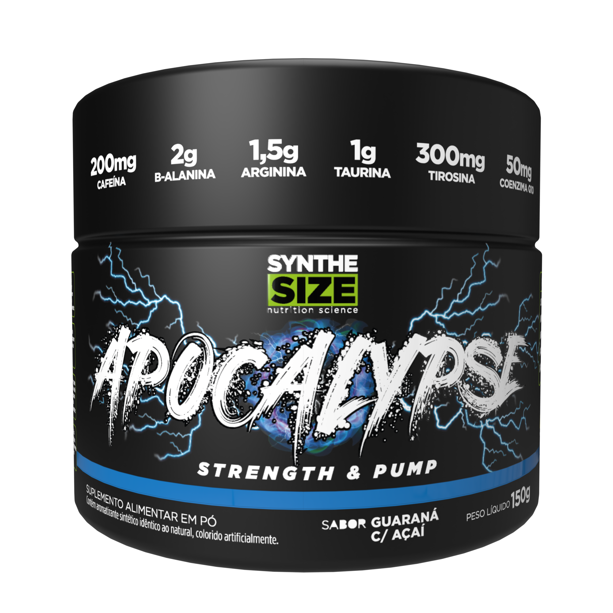 Apocalypse Pré-Treino Synthesize 150g – Energia Extrema, Foco e